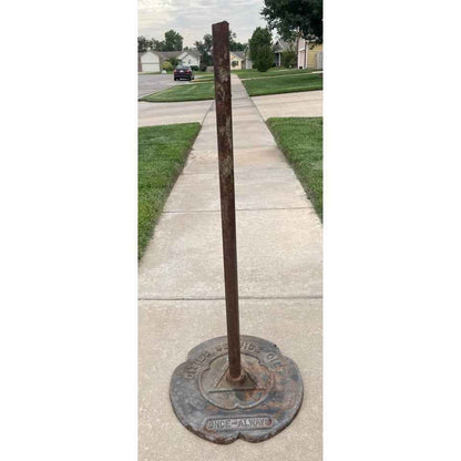 Vtg Original Cities Service Oil Gas Station Sign Base