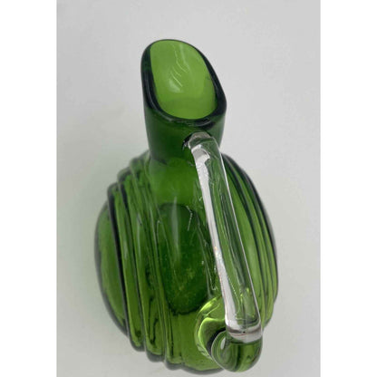1930s Cambridge Green #3450 Nautilus Glass Decanter w/Stopper 28oz Art Deco (D8)