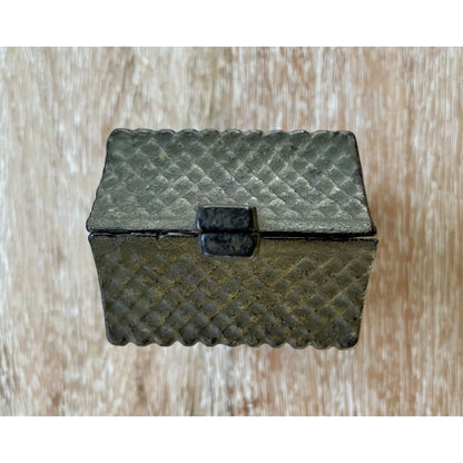 Antique Miniature Cast Iron House w/ Chimney Still Bank (B4) - Vintosh Vintage