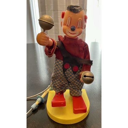 Rare Vintage GDR German SONNI Toy Circus Clown PLAYING CYMBALS + BOX (B2) - Vintosh Vintage
