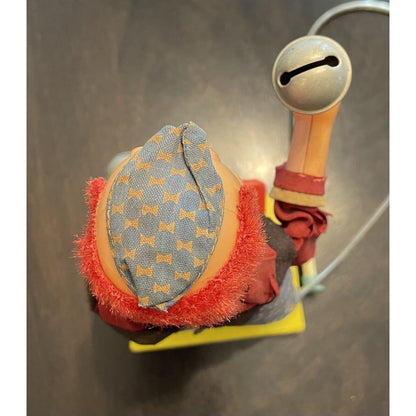 Rare Vintage GDR German SONNI Toy Circus Clown PLAYING CYMBALS + BOX (B2) - Vintosh Vintage