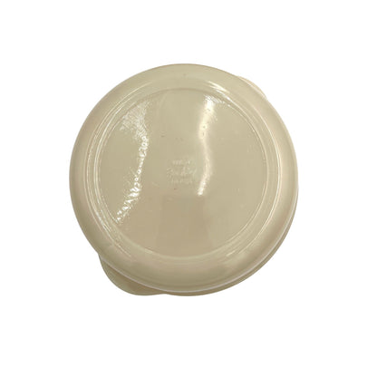 Vintage Fire-King Ivory Colonial Pattern Casserole Dish With Trivet Lid & Handles - Vintosh Vintage