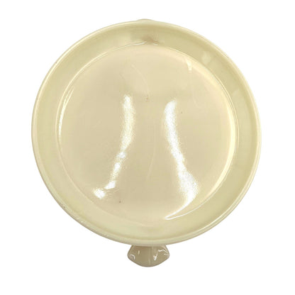 Vintage Fire-King Ivory Colonial Pattern Casserole Dish With Trivet Lid & Handles - Vintosh Vintage