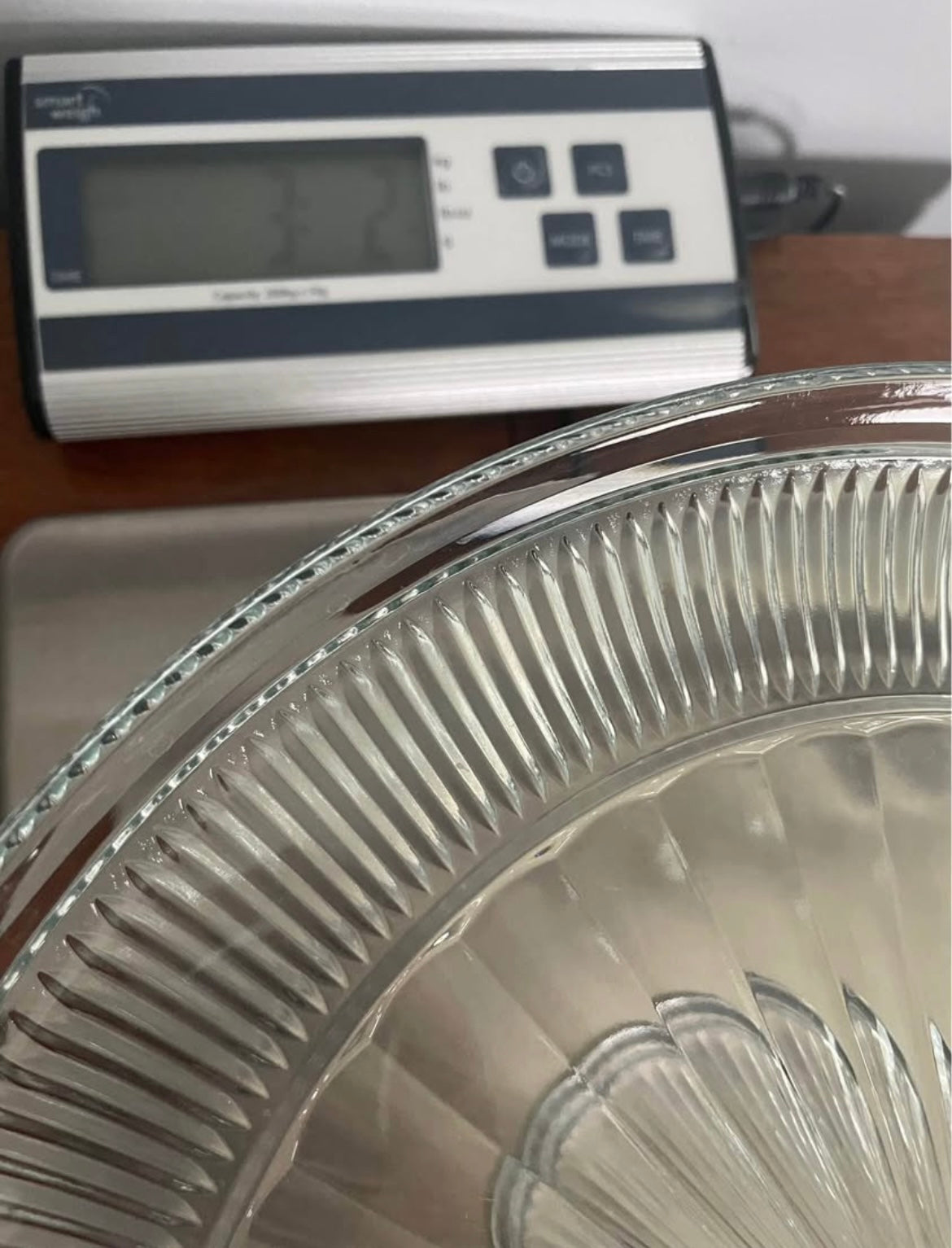 Vintage 12" Anchor Hocking Canton Clear Glass PedestalCake Stand