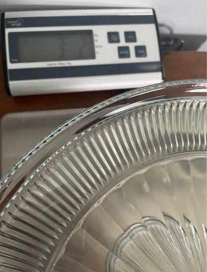 Vintage 12" Anchor Hocking Canton Clear Glass PedestalCake Stand