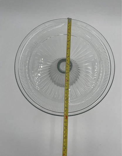 Vintage 12" Anchor Hocking Canton Clear Glass PedestalCake Stand