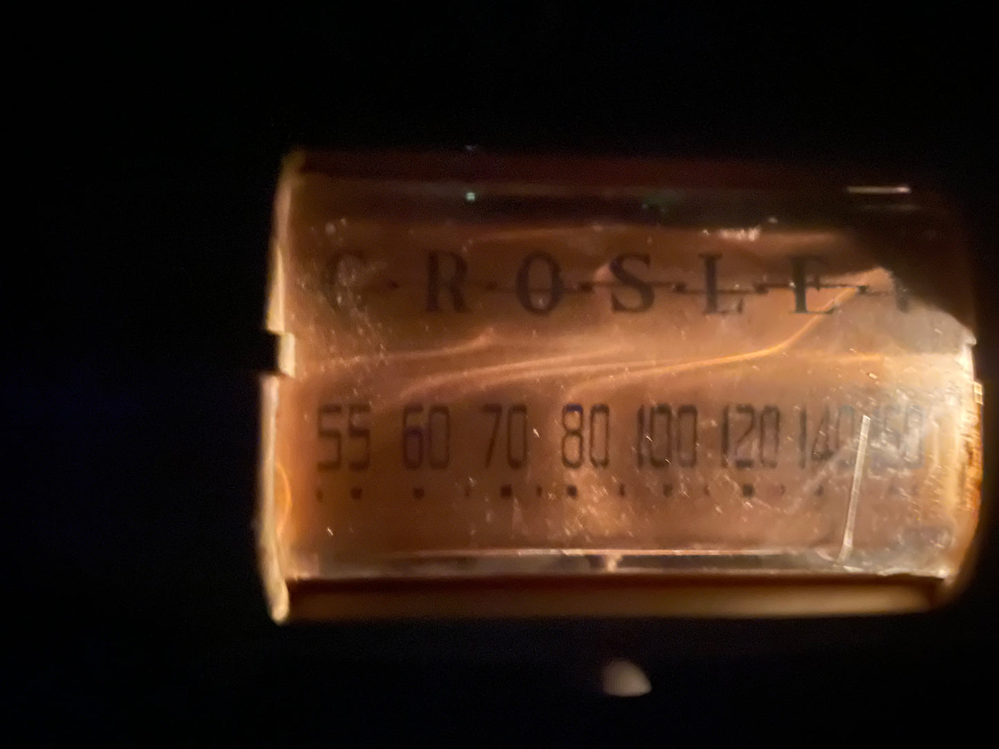 1946 Crosley 56TD Tube Ivory Bakelite Radio "Duette" Table Top Model - Works!