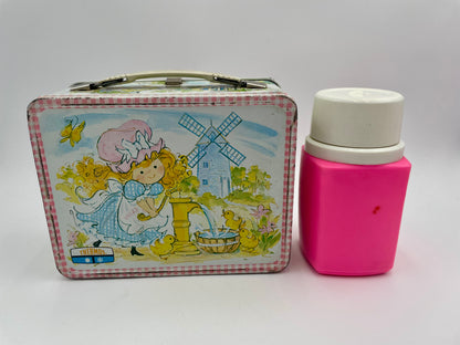 Original 1974 Polly Pal Classic Character Metal Lunch Box With Thermos - Vintosh Vintage