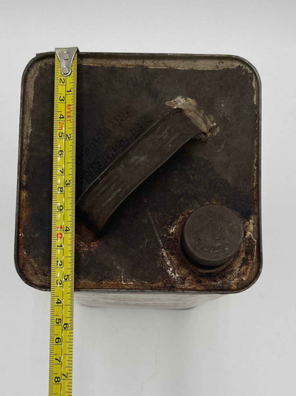 Vintage Gargoyle Mobiloil "Arctic Special" 1 Gallon Oil Can Dutch
Language Text