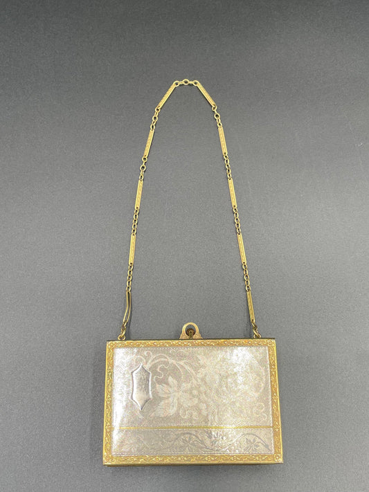 Art Nouveau Miniaudiere Pristine Antique Compact
Vanity Carryall Purse
