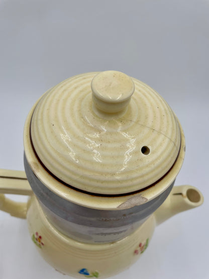 1920s Fraunfelter Thermostat-Proof Drip-O-Lator Ceramic Coffee Pot - Vintosh Vintage
