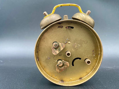 Vintage Jerger Chambord Yellow Mechanical Twin Bell
Alarm Clock West Germany - Vintosh Vintage