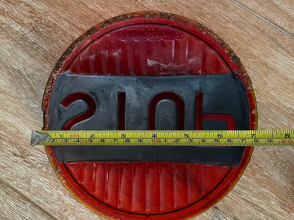 Do-Ray Lamp Company
Vintage Red Glass Stop Lens 7" - Chicago Illinois loop