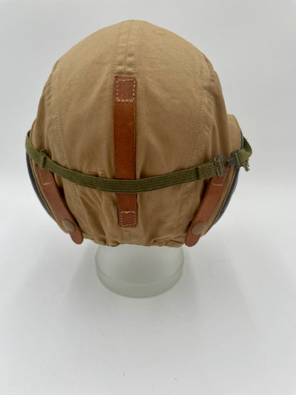 WWII USAAF AN-H-15
Summer Flight Helmet & 1943 Leather Flying
Goggles - Vintosh Vintage
