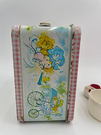 Original 1974 Polly Pal Classic Character Metal Lunch Box With Thermos - Vintosh Vintage