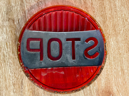 Do-Ray Lamp Company
Vintage Red Glass Stop Lens 7" - Chicago Illinois loop