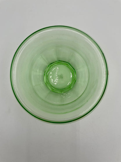 Vtg Hazel Atlas Rest Well Green Depression/Uranium Glass
Mixing Bowl 5.5" - Vintosh Vintage