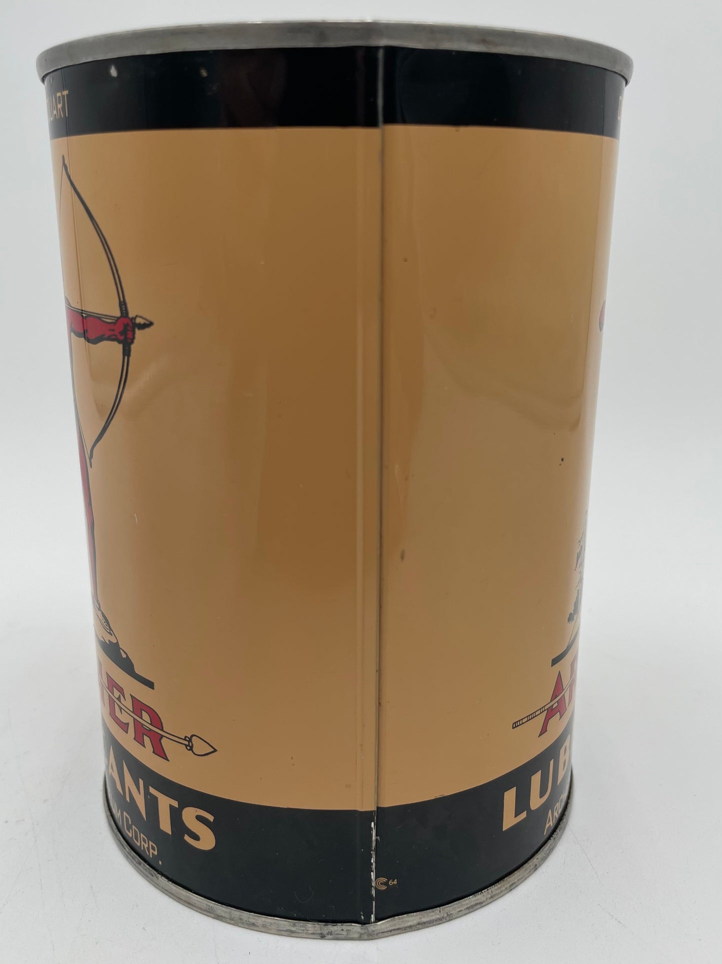 VTG 1964 Archer Lubricants 1 Full Quart Metal Can Chief  Aircraft Oil