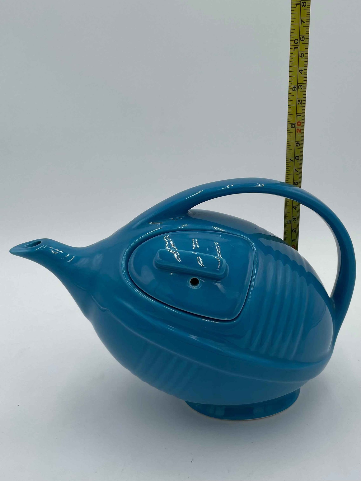 Hall China Specialties 1992 Peacock Blue Football Teapot
LIMITED EDITION