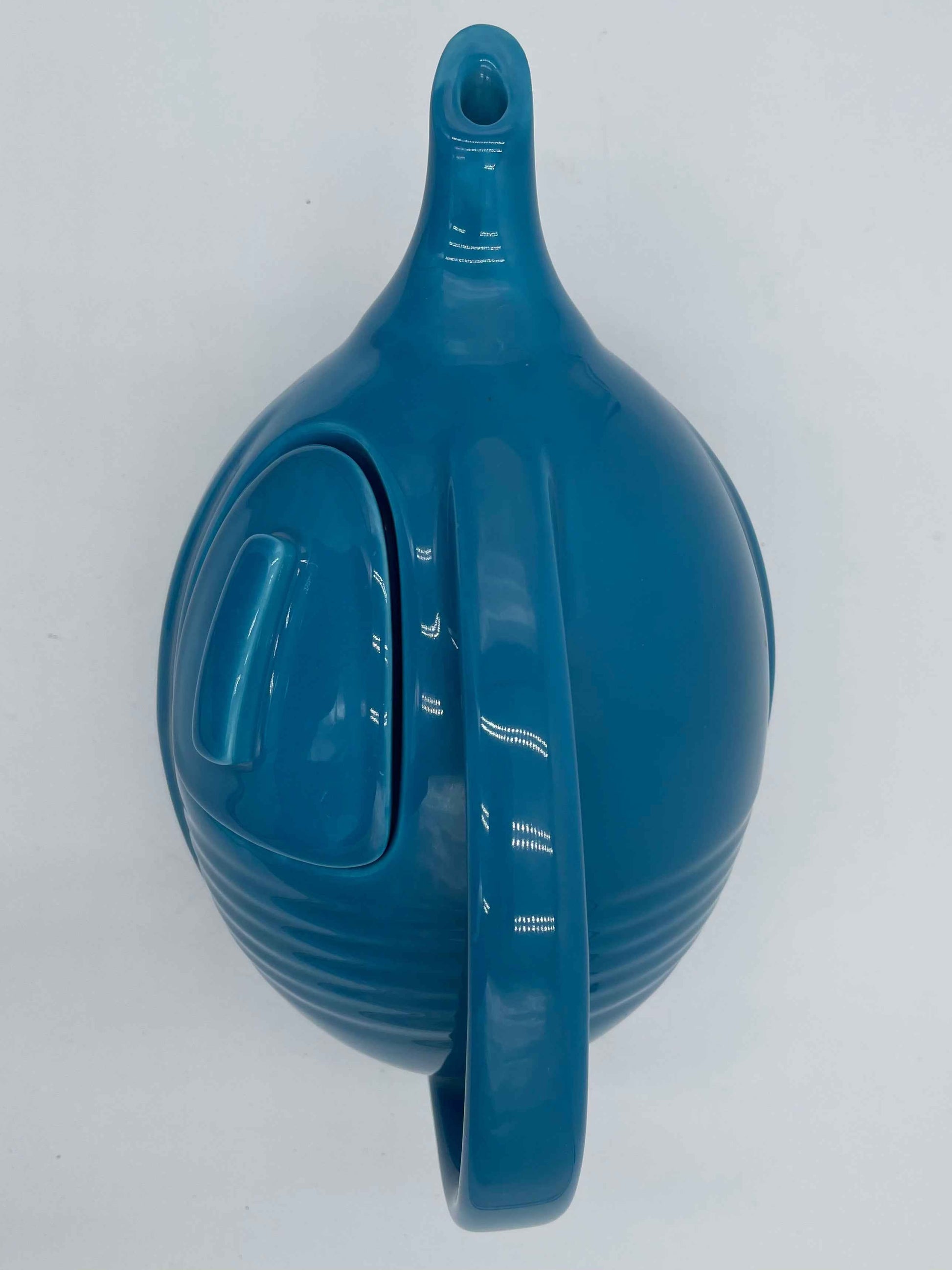 Hall China Specialties 1992 Peacock Blue Football Teapot
LIMITED EDITION