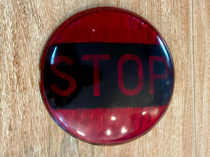 Do-Ray Lamp Company
Vintage Red Glass Stop Lens 7" - Chicago Illinois loop