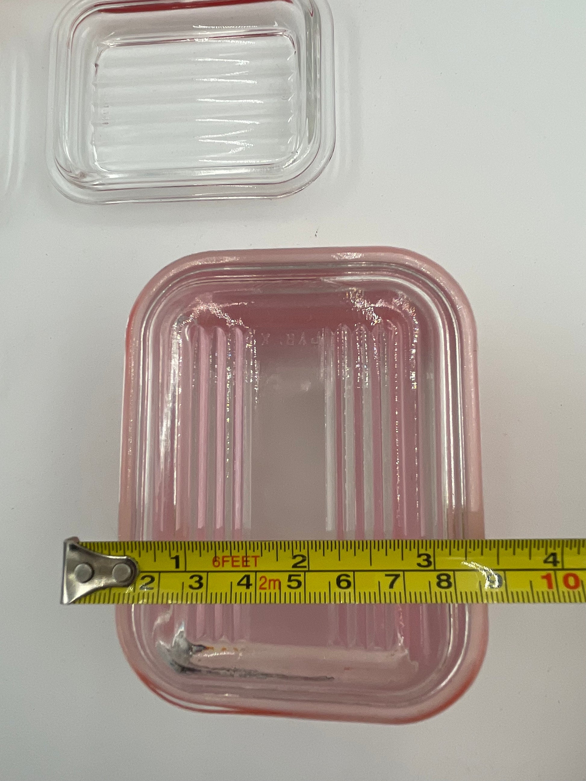 Vintage Pyrex Refrigerator Dish Small Red Rectangular 501-B with Lids Set/3 - Vintosh Vintage