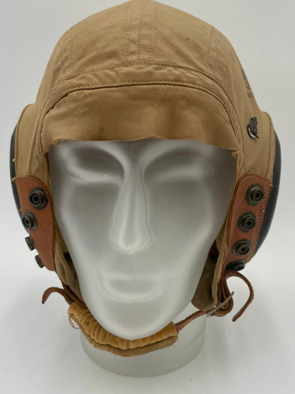 WWII USAAF AN-H-15
Summer Flight Helmet & 1943 Leather Flying
Goggles - Vintosh Vintage