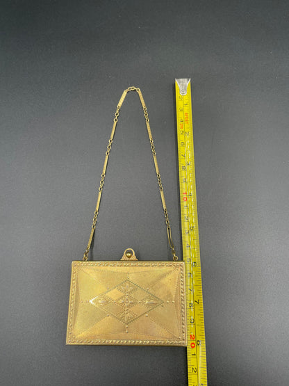 Art Nouveau Miniaudiere Pristine Antique Compact
Vanity Carryall Purse