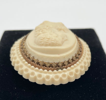 Vintage Art Deco French Large Layered Celluloid
Cameo Brooch Paris Signed - Vintosh Vintage