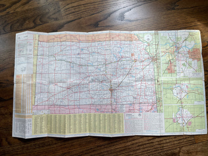 4 1960/70s Vickers Gulf Standard Oil & Conoco Road Maps of
KS MO NE Eastern US GAS & Oil Ephemera - Vintosh Vintage