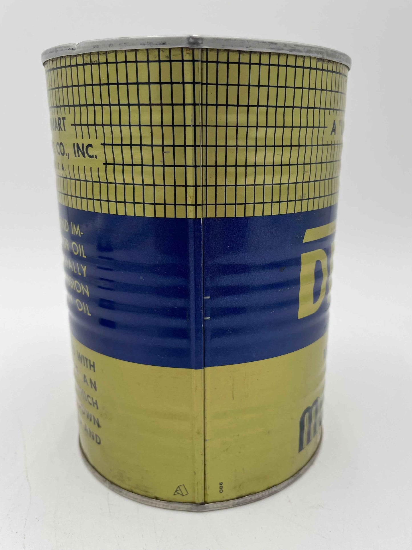 Vintage DeZol Motor Oil 1 Quart Metal Can Universal Motor Oils
Co Wichita Kansas - Full