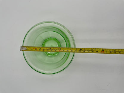 Vtg Hazel Atlas Rest Well Green Depression/Uranium Glass
Mixing Bowl 5.5" - Vintosh Vintage