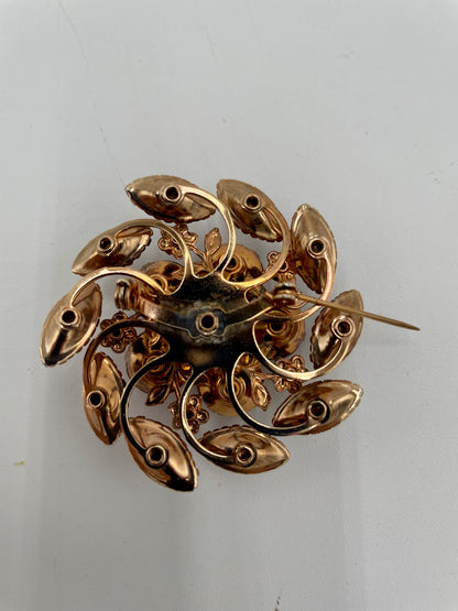 VTG Gold Tone AB
Amethyst Purple
Rhinestone Brooch Pin Unsigned - Vintosh Vintage