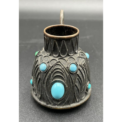 Vintage Metal and Bead Miniature Art Deco Kettle (B7) - Vintosh Vintage