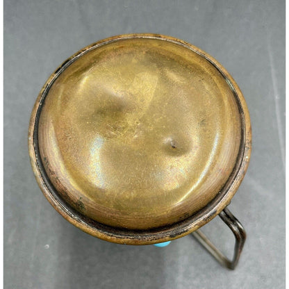 Vintage Metal and Bead Miniature Art Deco Kettle (B7) - Vintosh Vintage