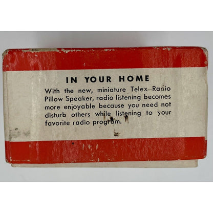 VINTAGE TELEX RADIO PILLOW SPEAKER - Vintosh Vintage