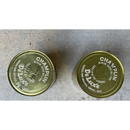 Vintage CHAMPLIN DeLuxe Motor Oil Can 1 FULL Quart - Vintosh Vintage