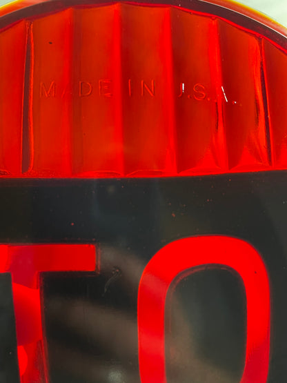 Do-Ray Lamp Company
Vintage Red Glass Stop Lens 7" - Chicago Illinois loop