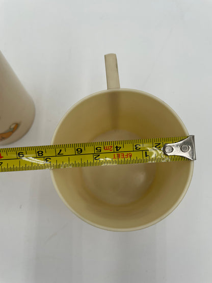 1930s Ovaltine Little Orphan Annie & Dog Sandy Shaker & Cup Set