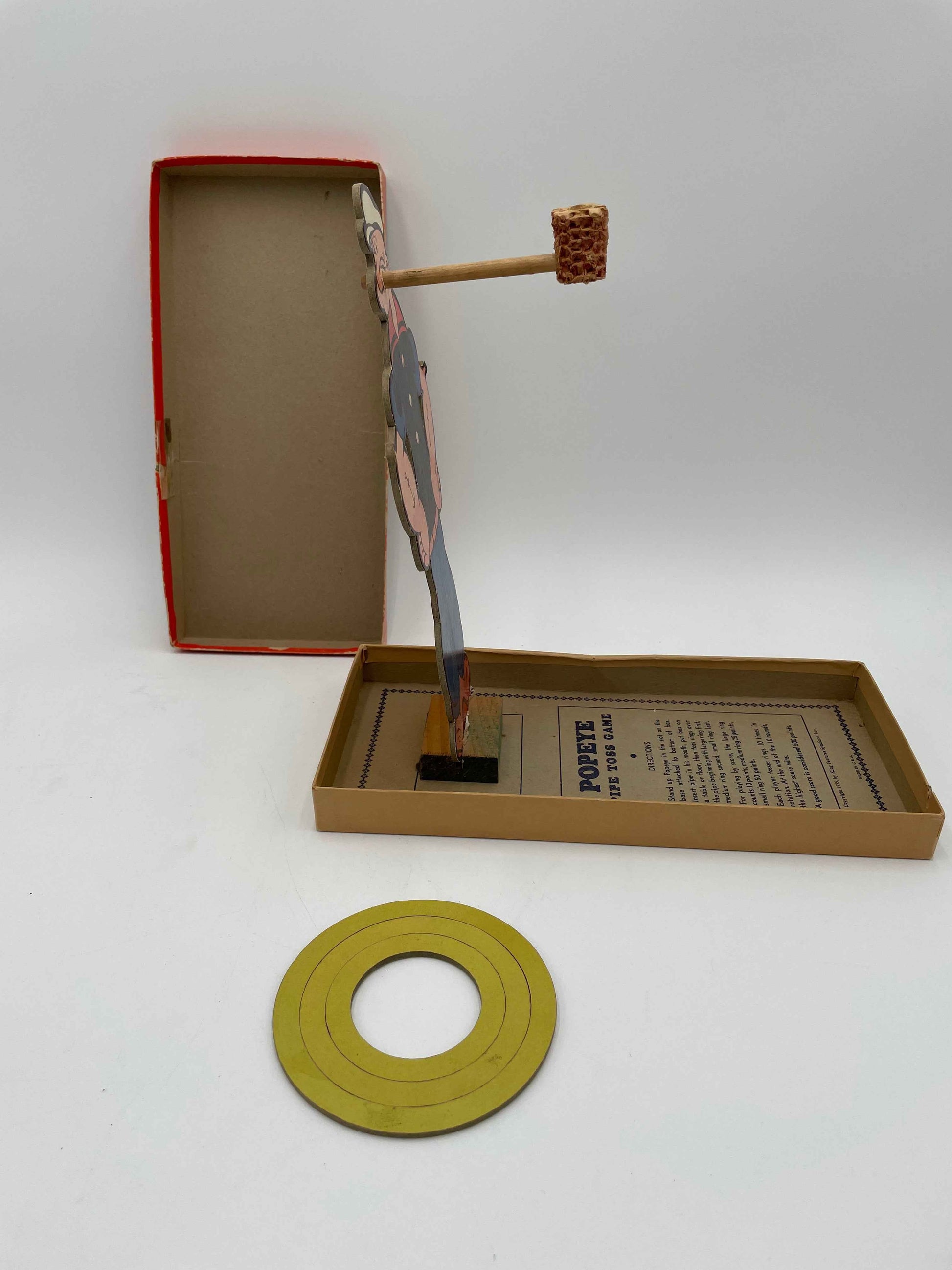 1935 Popeye Pipe Toss Boxed Game Complete w/ Instructions by Rosebud Art Company USA