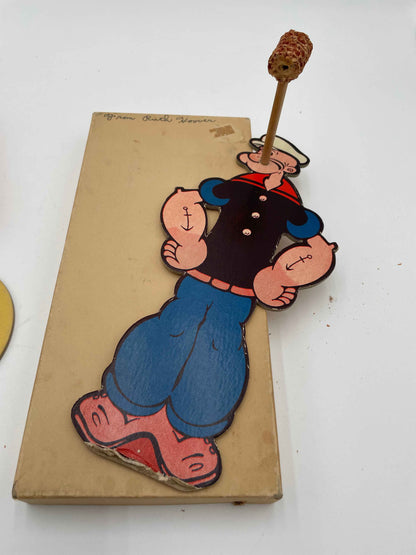 1935 Popeye Pipe Toss Boxed Game Complete w/ Instructions by Rosebud Art Company USA