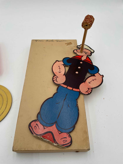 1935 Popeye Pipe Toss Boxed Game Complete w/ Instructions by Rosebud Art Company USA
