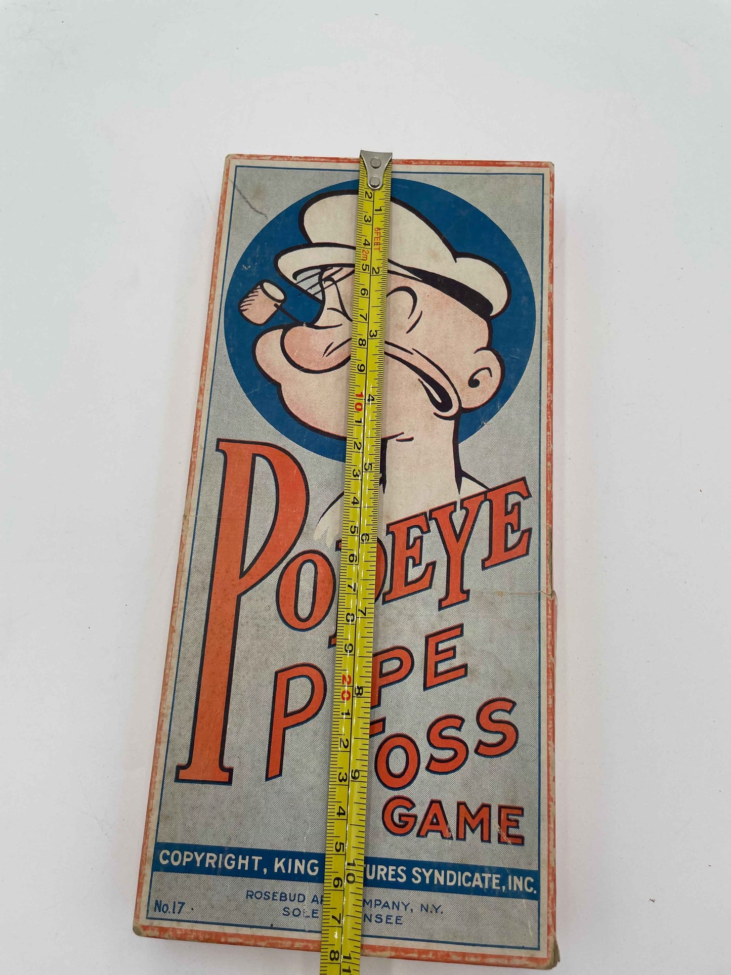 1935 Popeye Pipe Toss Boxed Game Complete w/ Instructions by Rosebud Art Company USA