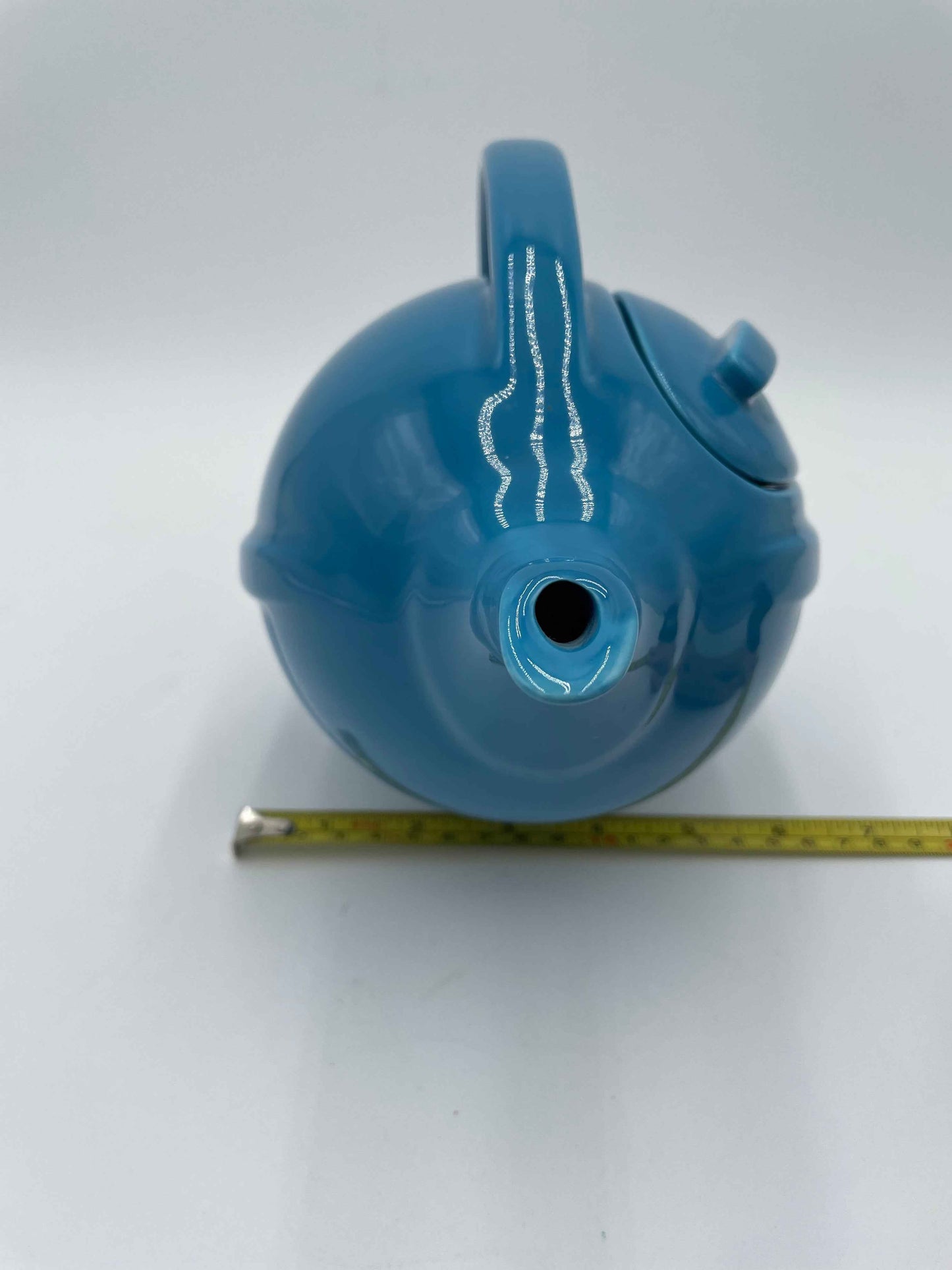 Hall China Specialties 1992 Peacock Blue Football Teapot
LIMITED EDITION