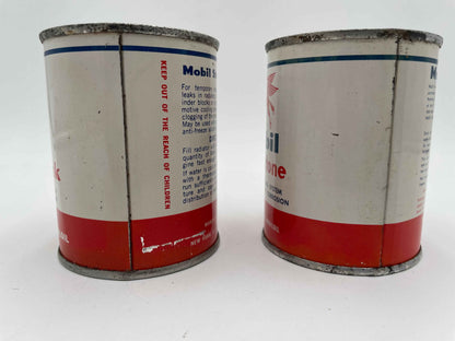 Vintage MOBIL SOCONY OIL Stop-Leak &
Hydrotone 8 oz Full Cans