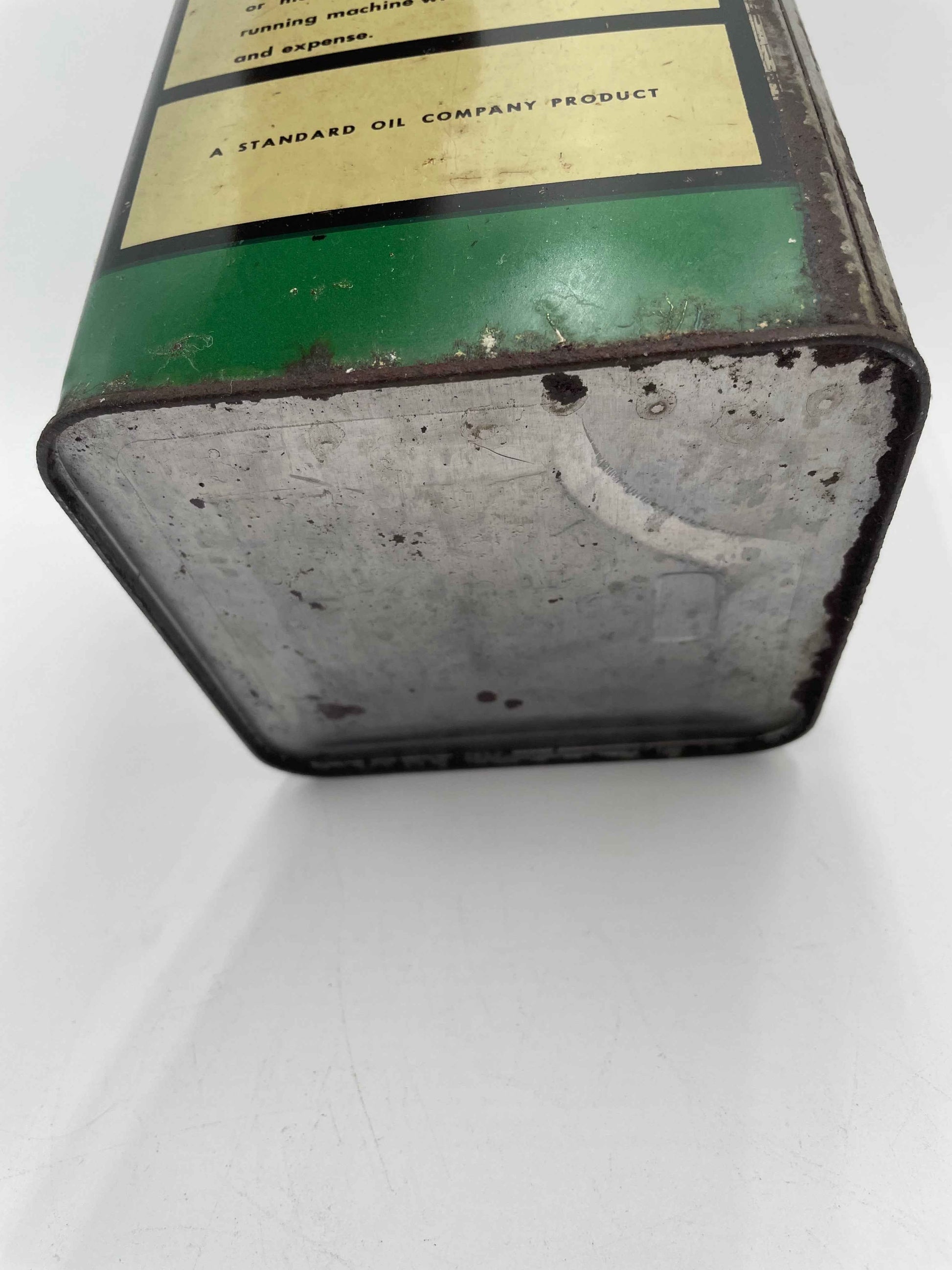 1940s STANDARD OIL Co Superla Cream Separator Oil One Gallon Can - Partially Full