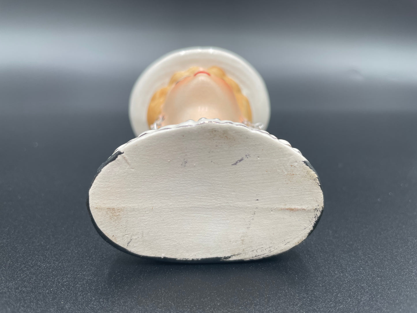 1950s Mini Lady Head Vase Pearl Necklace & Earrings Black Dress
& Hat Red Lips