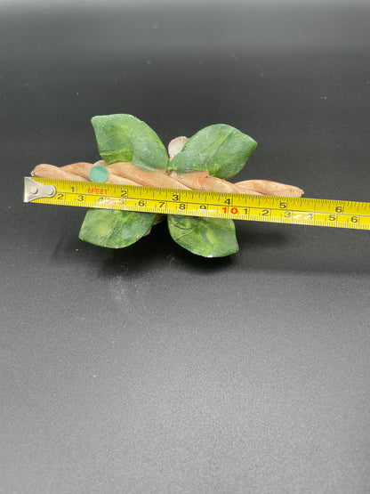 Vintage Fine Bisque
Porcelain Rose Sculpture w/ Two Buds on Branch