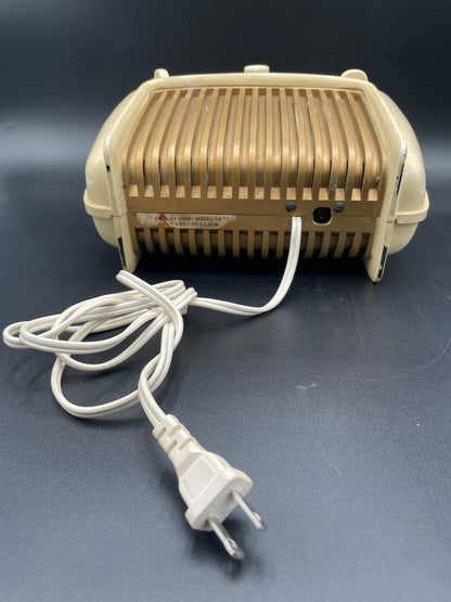 1946 Crosley 56TD Tube Ivory Bakelite Radio "Duette" Table Top Model - Works!