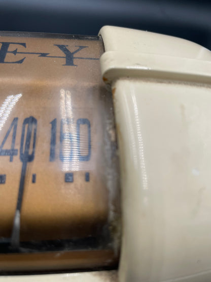 1946 Crosley 56TD Tube Ivory Bakelite Radio "Duette" Table Top Model - Works!